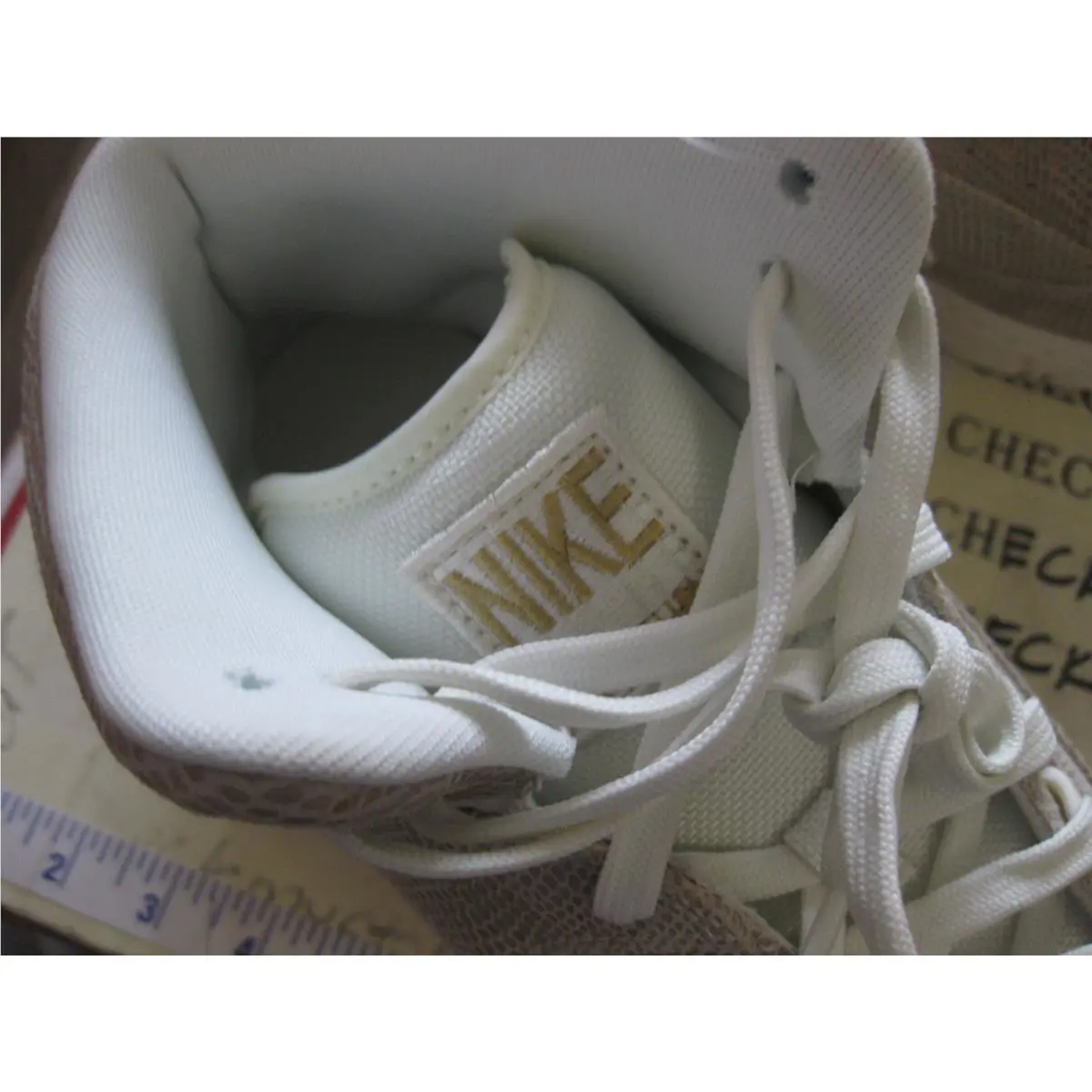 Nike shoes - Air Python 705066-102 Premium - Air Python Premium - 705066-102 - SAIL METALLIC/GOLD 4