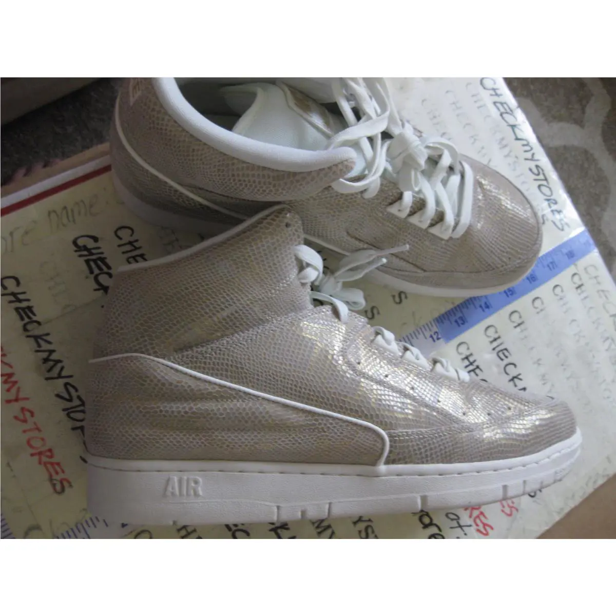 Nike shoes - Air Python 705066-102 Premium - Air Python Premium - 705066-102 - SAIL METALLIC/GOLD 6