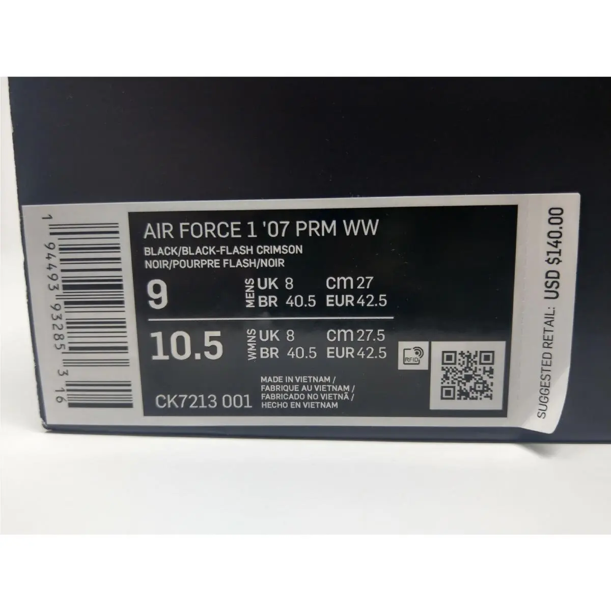 Nike shoes - Nike Air Force 1 `07 - CK7213-001 - Multicolor 0