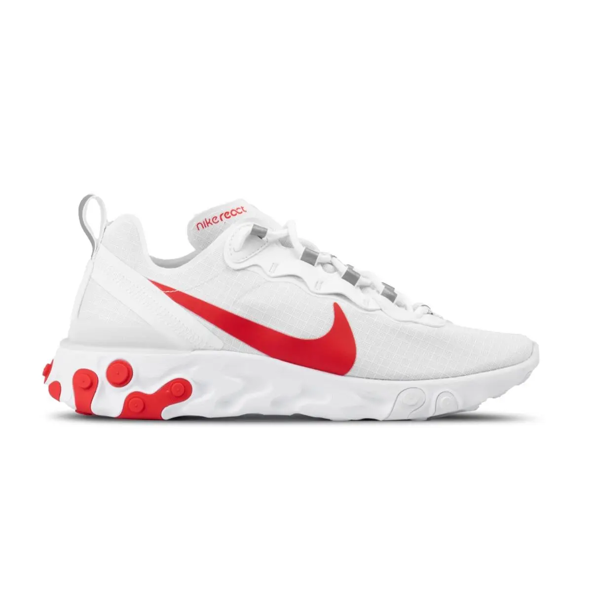 Nike shoes - Nike React Element 55 - React Element - BQ6167 102 - White/University Red 3