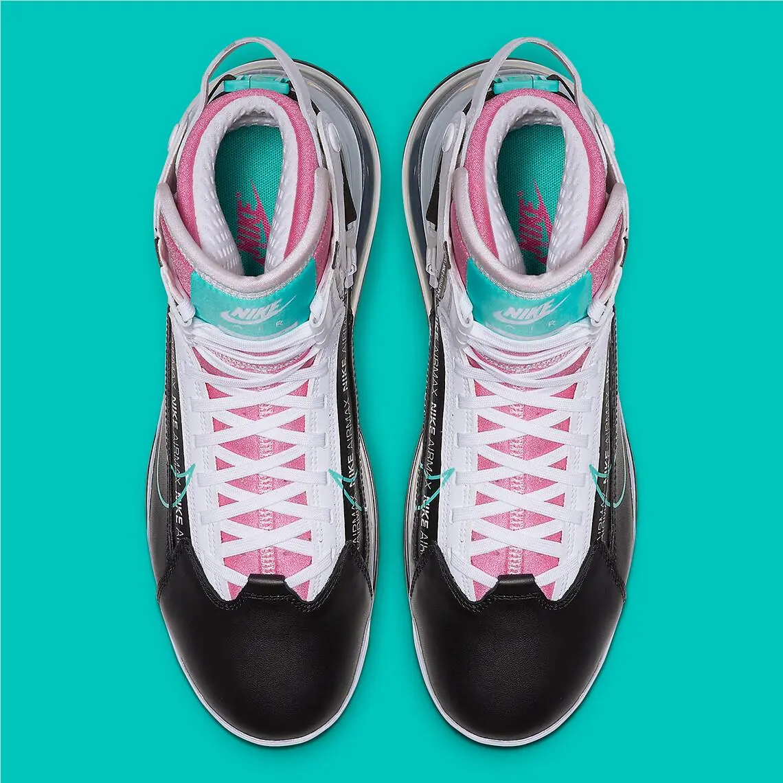 Nike shoes - Black, Hyper Jade, White 8