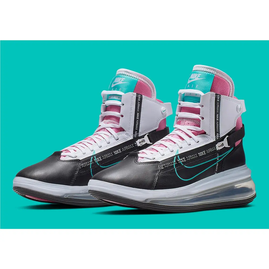 Nike shoes - Black, Hyper Jade, White 5