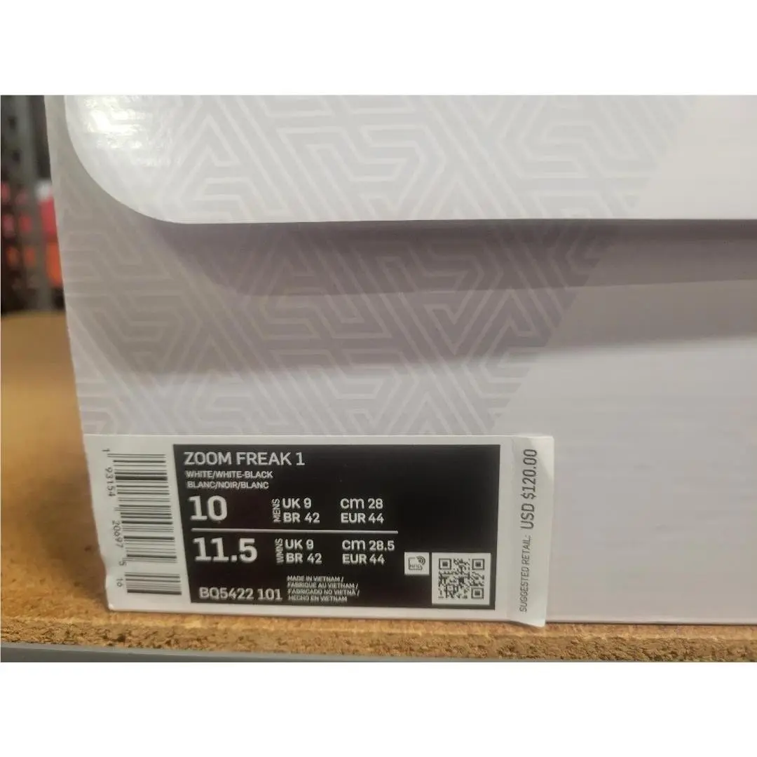 Nike shoes - Nike Zoom Freak 1 - Zoom Freak - BQ5422-101 - White White Black 4