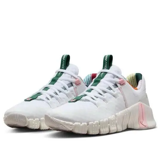 Women Nike Free Metcon 5 Athletic Sneakers Shoes White/pink Blood FN8920-161 - White/Sail/Fir/Pink Bloom