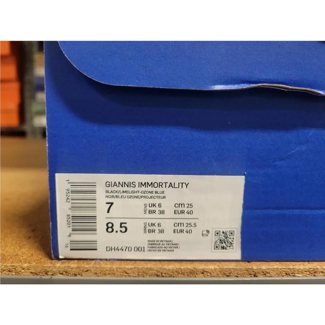 Nike shoes - Nike Giannis Immortality - Giannis Immortality - DH4470 001 - Black Limelight Ozone Blue 4