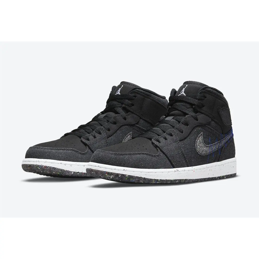 Nike shoes - Retro 1 Mid - Retro Mid - DM3529 001 - Black/Racer Blue/White/Multicolor 2