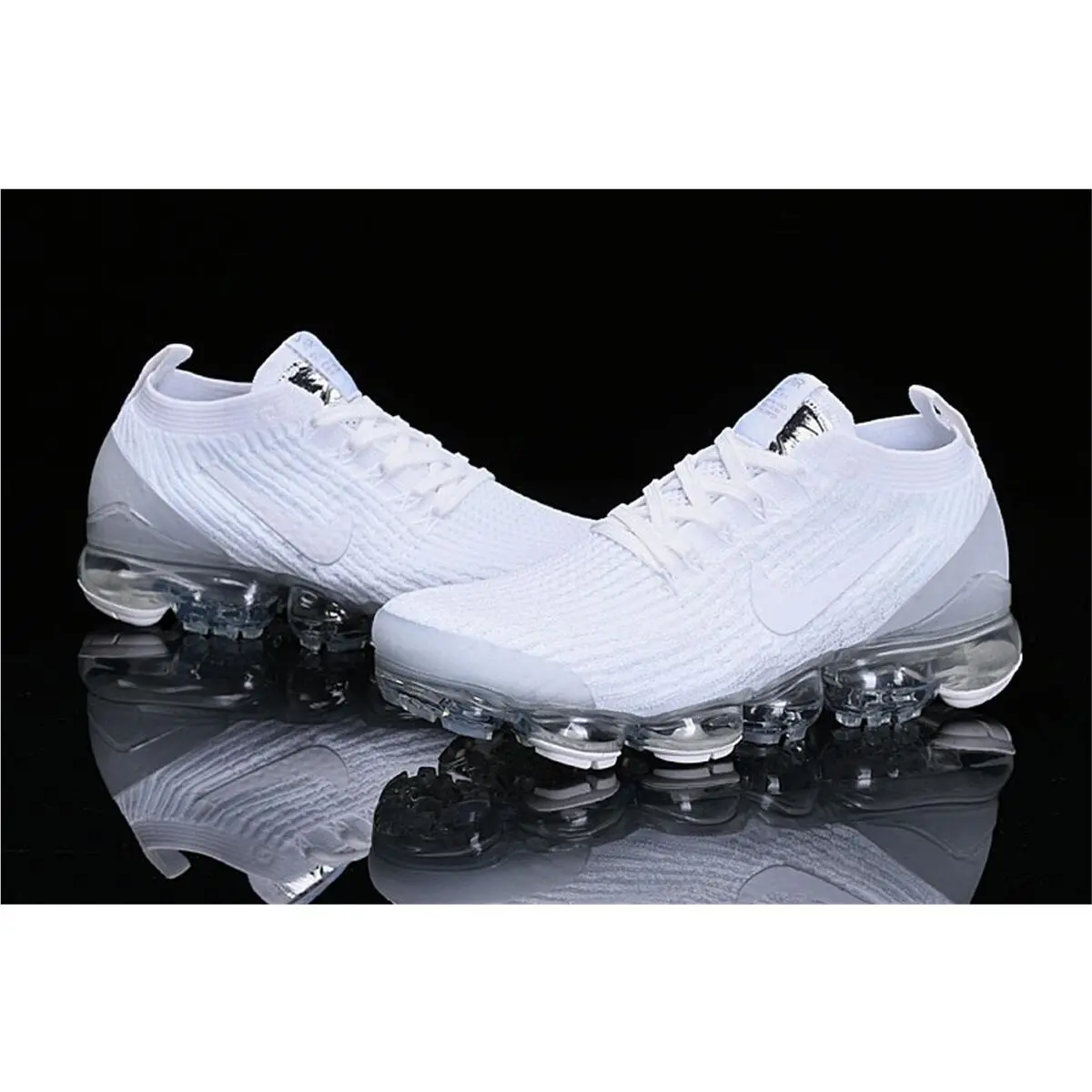 Nike shoes - Air VaporMax Flyknit 2019 FK - White Grey 1