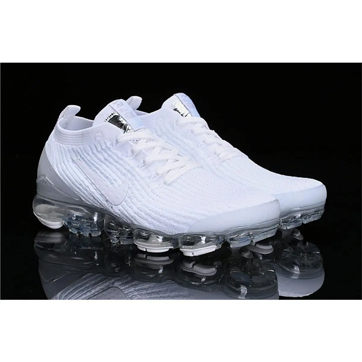 Nike shoes - Air VaporMax Flyknit 2019 FK - White Grey 3