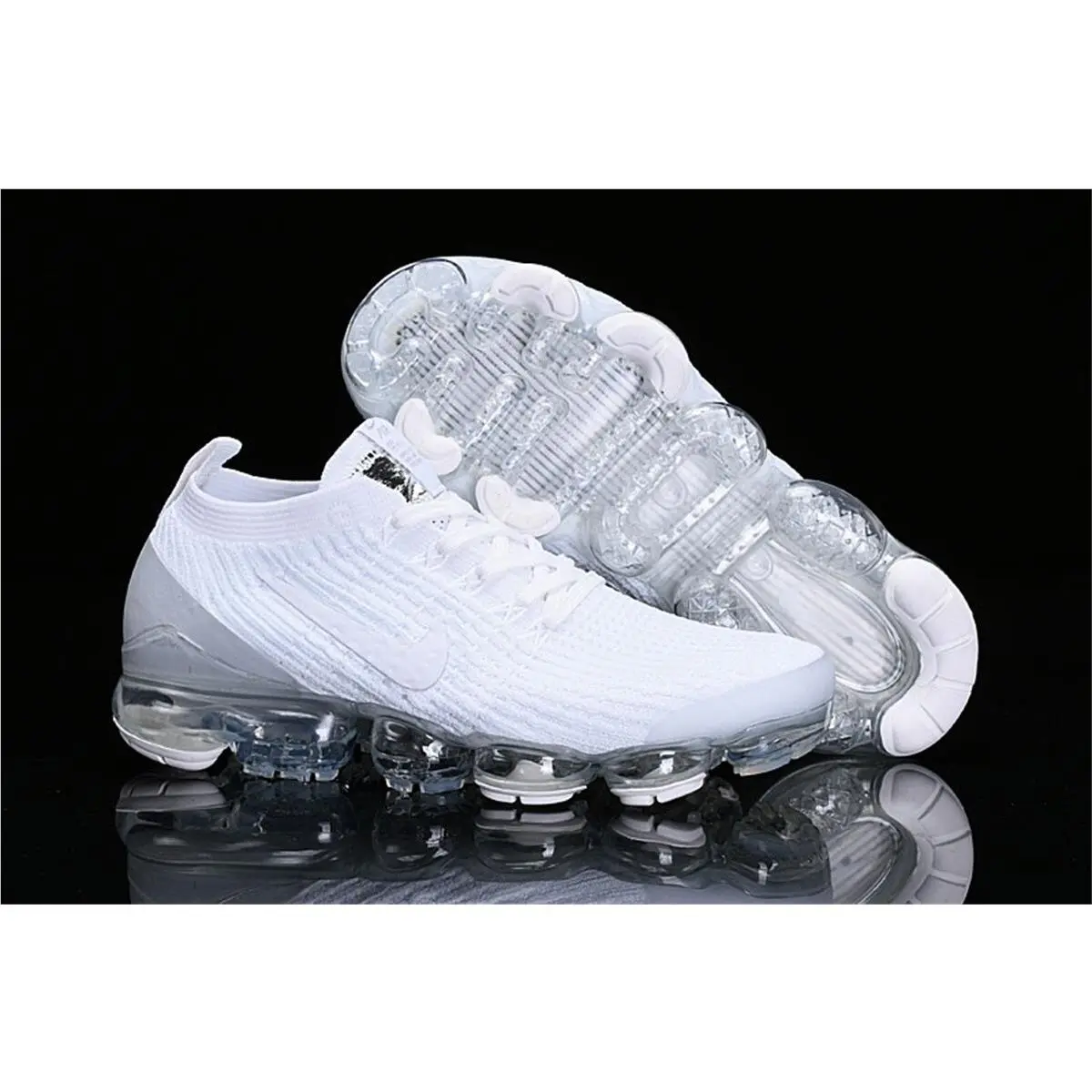 Nike shoes - Air VaporMax Flyknit 2019 FK - White Grey 4