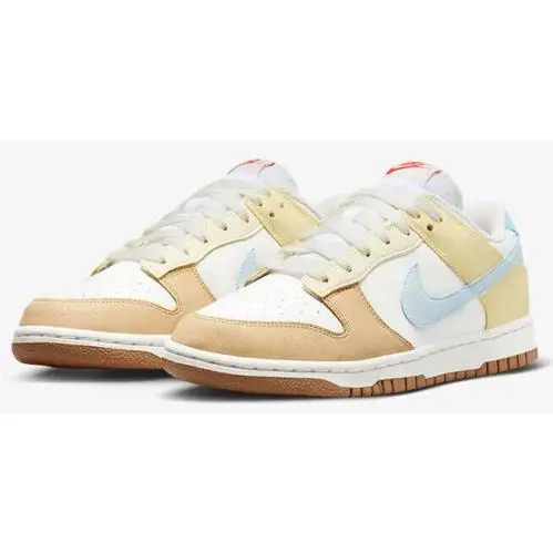 Nike shoes - Nike Dunk Low - Dunk Low - FZ4347 100 - Summit white/Aquarius Blue/Soft Yellow/Glacier 2
