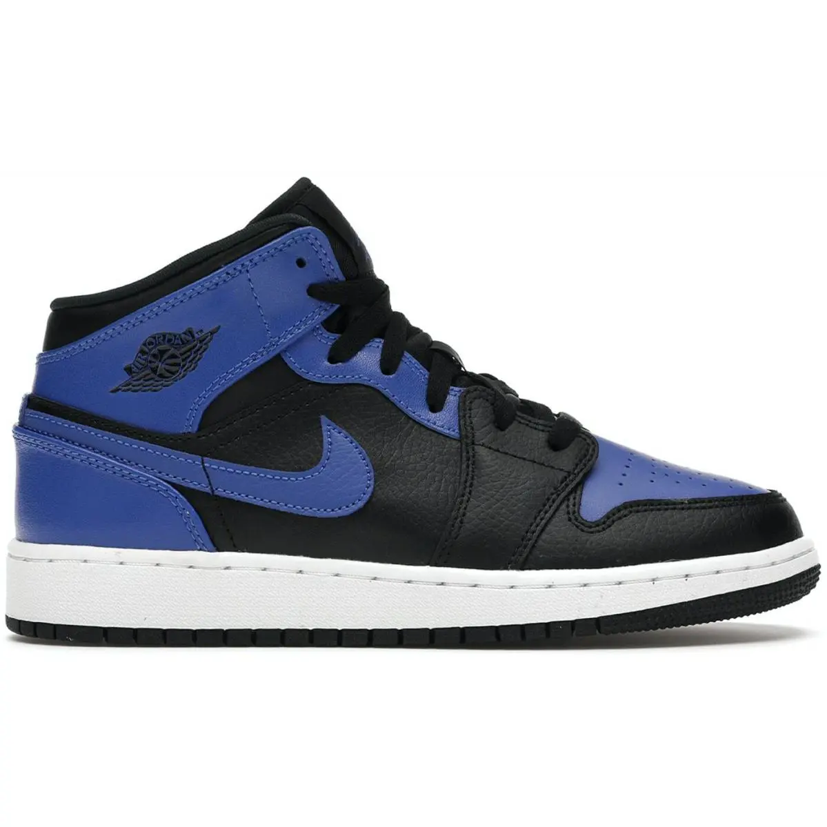 Nike shoes - Nike Air Jordan 1 Mid GS `Hyper Royal` - 554725-077 - Black 2