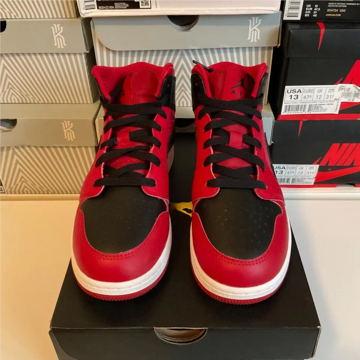 Nike shoes - Nike Air Jordan 1 - Air - 554724660 - Red, Manufacturer: White, Gym Red, Black 1