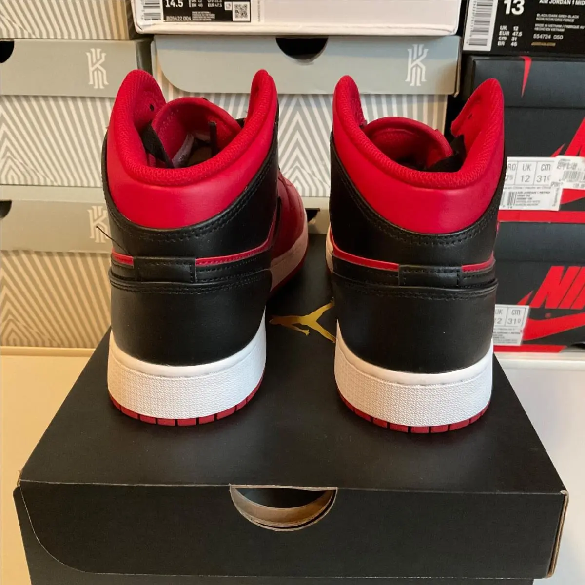 Nike shoes - Nike Air Jordan 1 - Air - 554724660 - Red, Manufacturer: White, Gym Red, Black 12