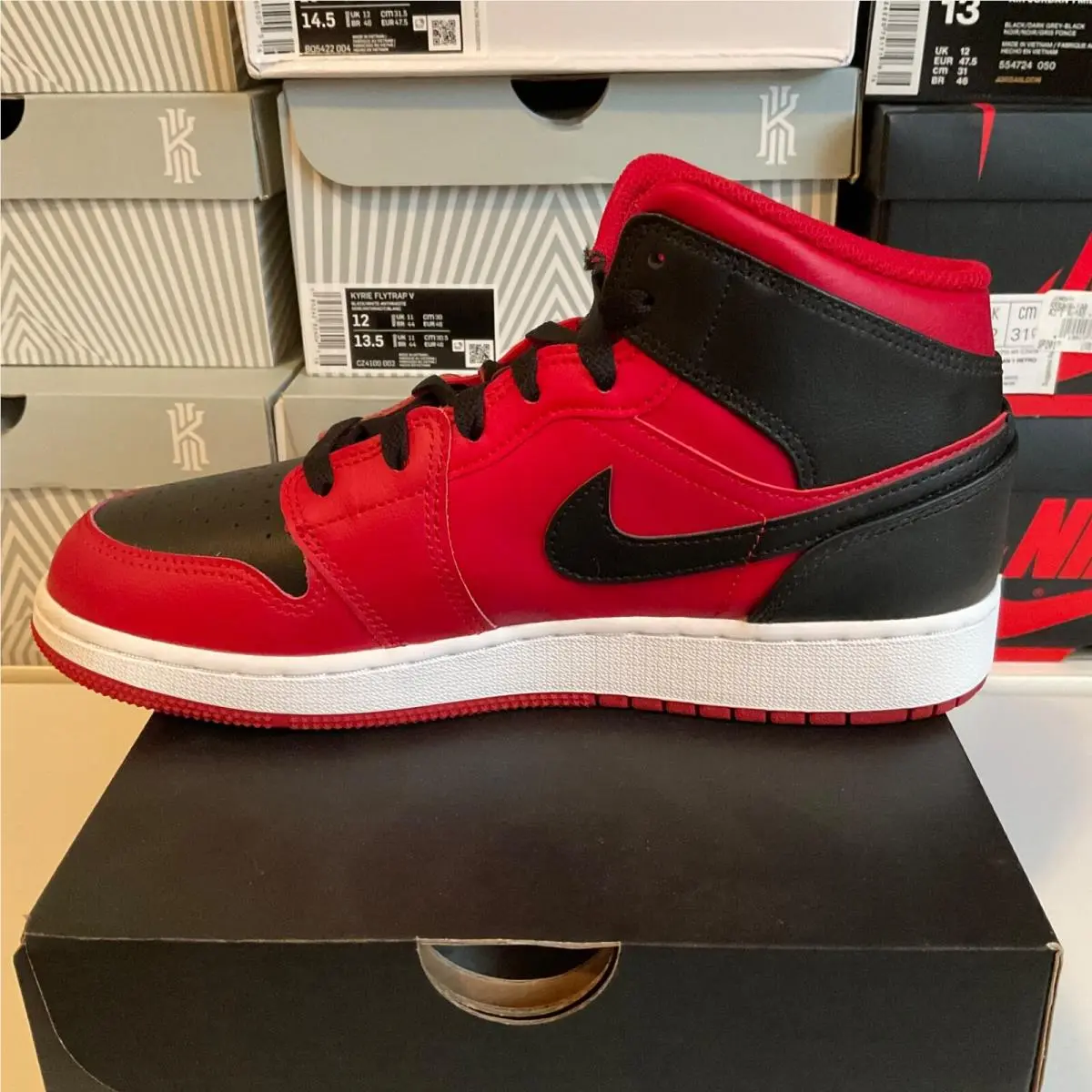 Nike shoes - Nike Air Jordan 1 - Air - 554724660 - Red, Manufacturer: White, Gym Red, Black 15