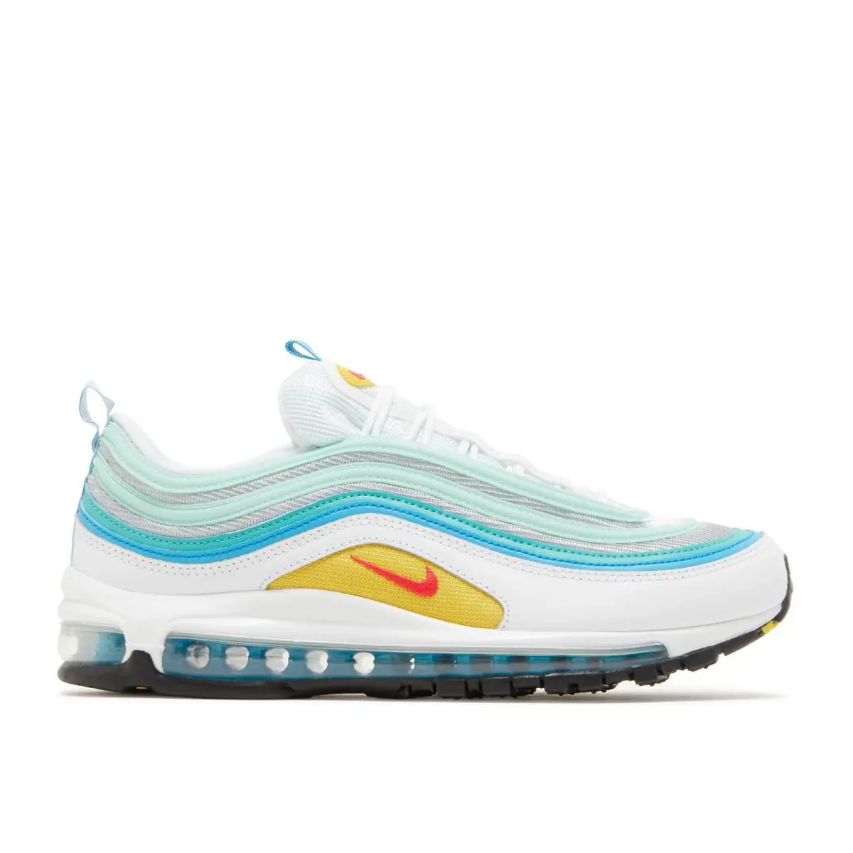 Nike shoes - Nike Air Max 97 - Air Max - DQ7644 100 - White/Laser Blue/Washed Teal/Siren Red 1