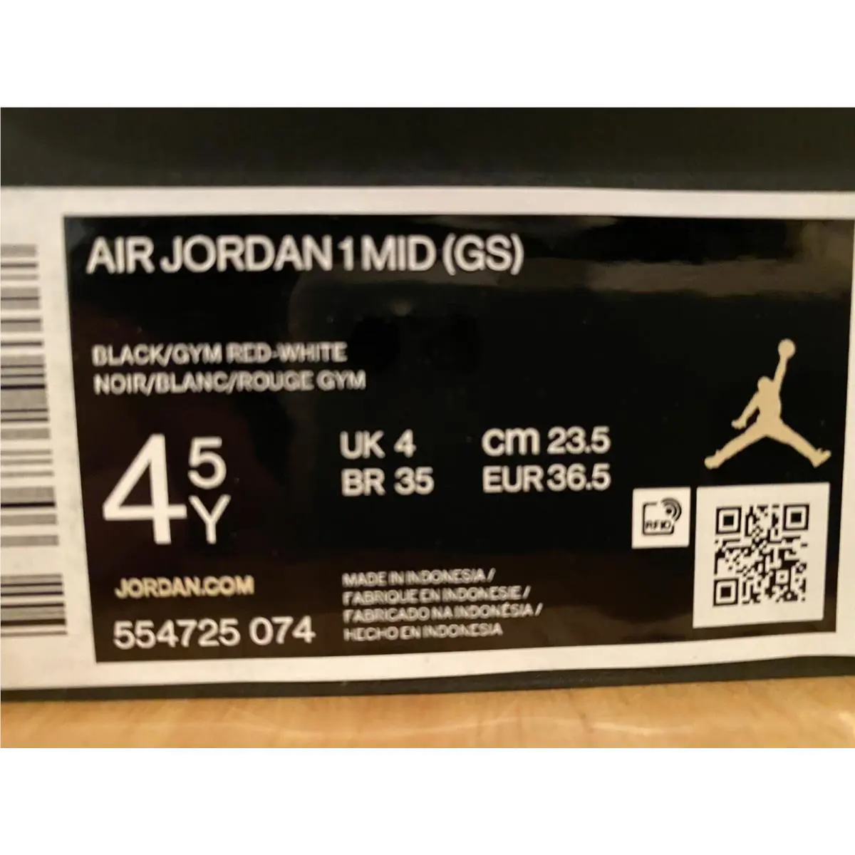 Nike shoes - Air Jordan 1 - Air - 554725 074 - Red 12
