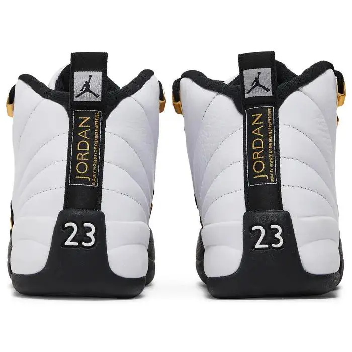 Nike shoes - Jordan 12 - 153265 170 - White/Black/Metallic Gold 3