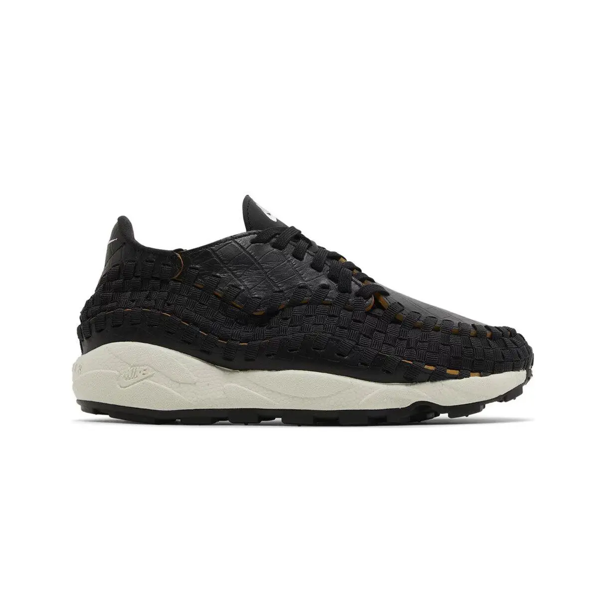 Nike Women`s Air Footscape Woven Prm Black Croc FQ8129-010 Desert Ochre SZ 6-12 - Black/Pale Ivory/Desert Ochre