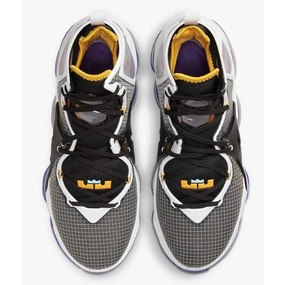 Nike shoes - Nike LeBron 19 - LeBron - CZ0203-400 CZ0203-002 - Black/Persian Violet/White/University Gold 10