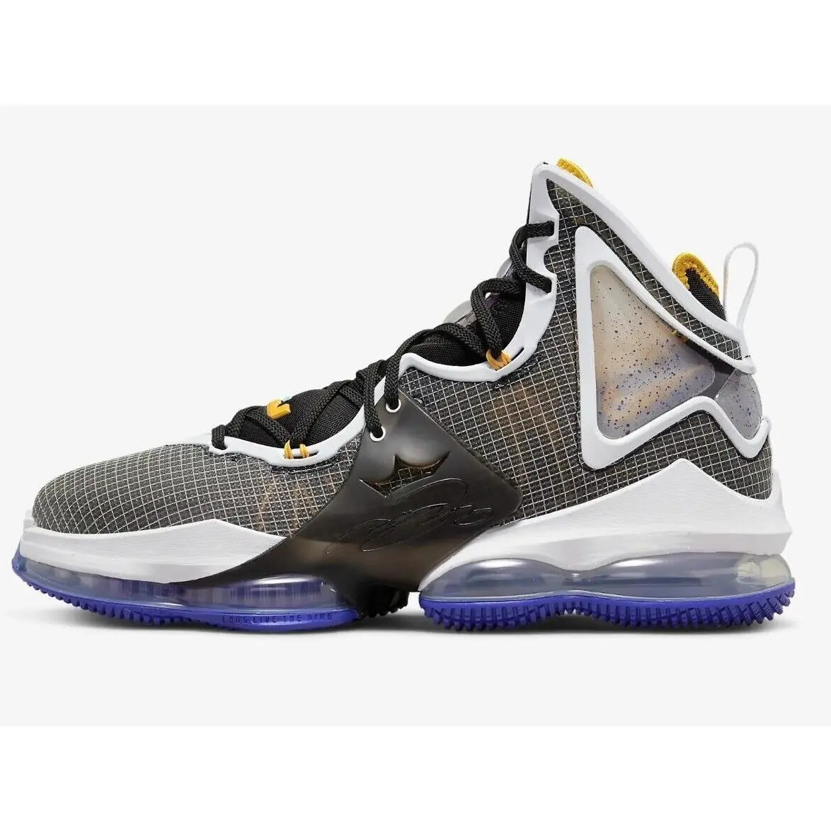 Nike shoes - Nike LeBron 19 - LeBron - CZ0203-400 CZ0203-002 - Black/Persian Violet/White/University Gold 7