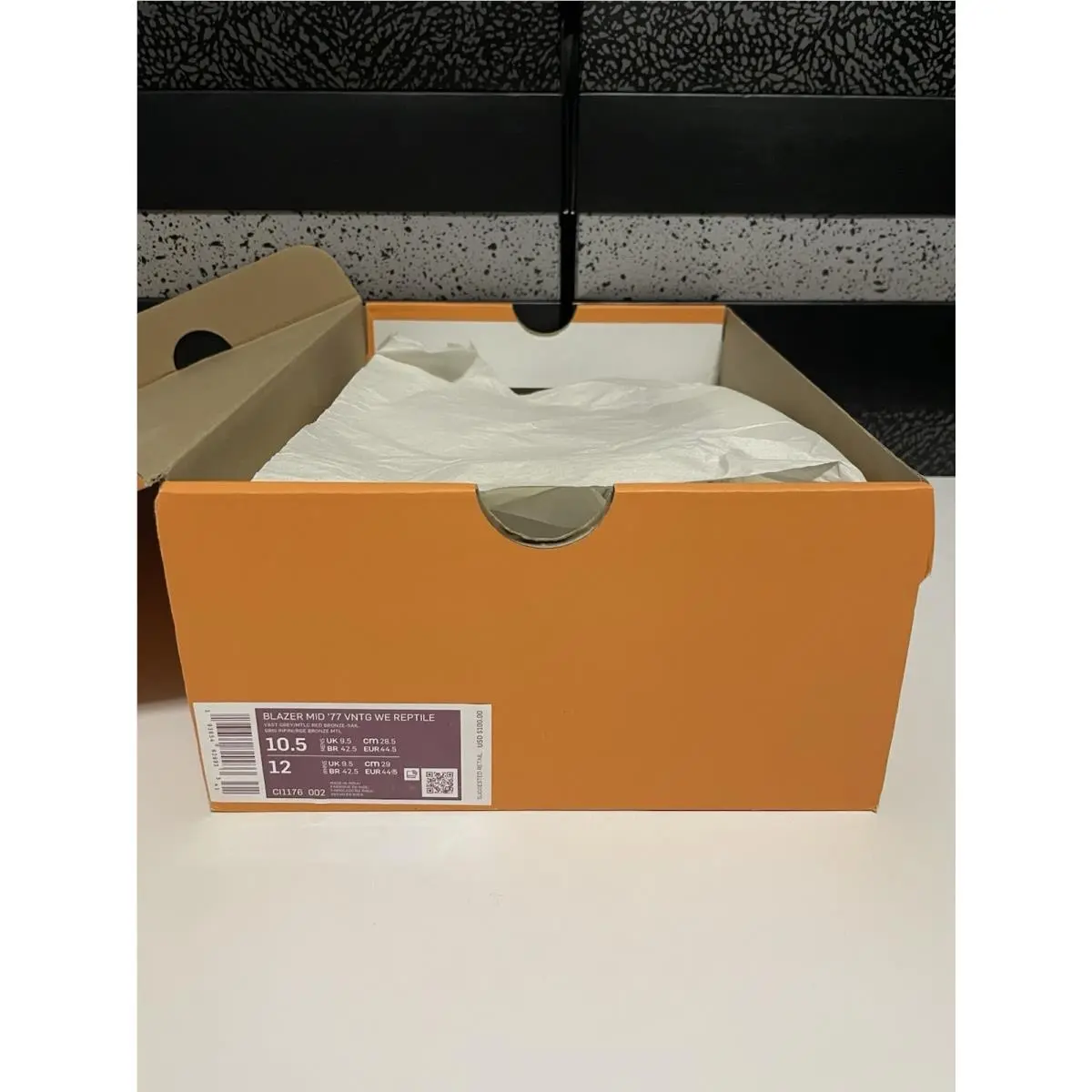 Nike shoes - Nike Blazer Mid ‘77 VNTG WE Reptile - CI1176-002 - Vast Grey/Metallic Red Bronze-Sail 4