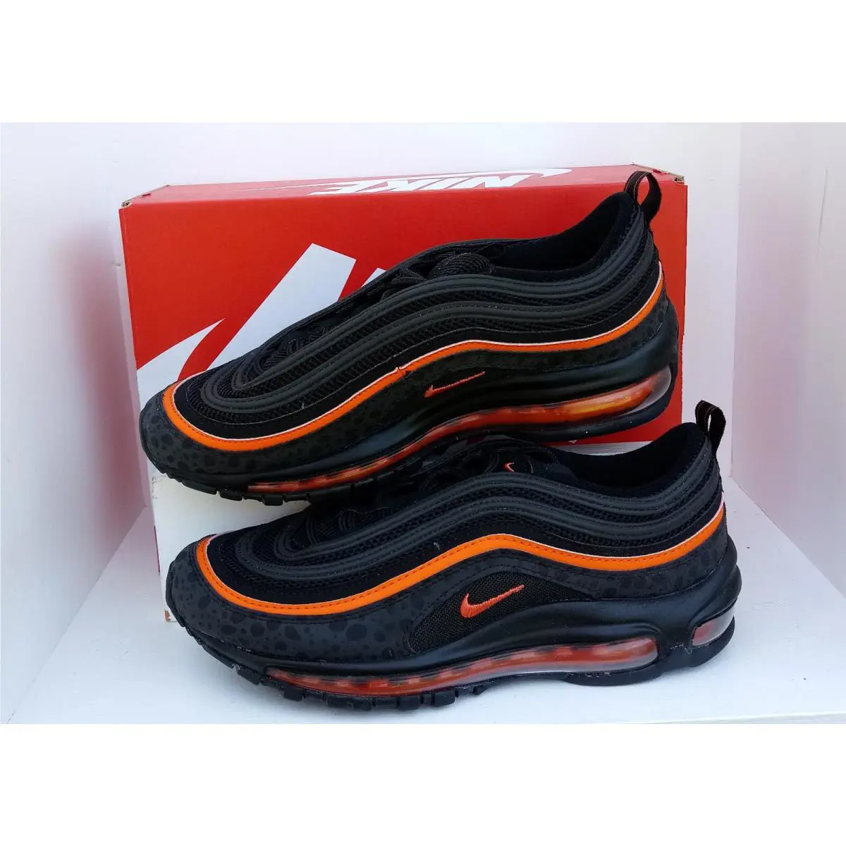Nike shoes - NIKE AIR MAX 97 GS - DX3088-001 - BLACK/SAFETY ORANGE 0
