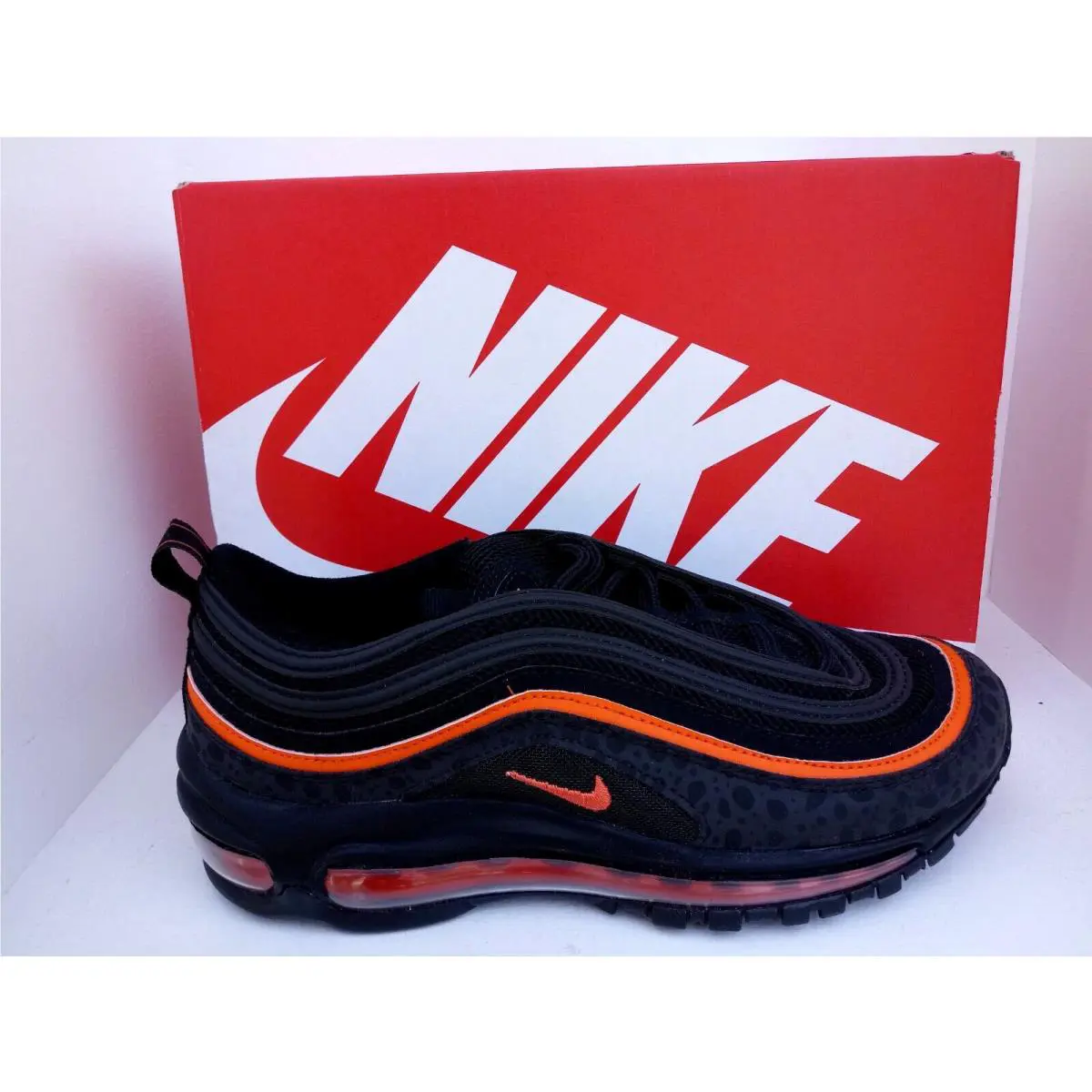 Nike shoes - NIKE AIR MAX 97 GS - DX3088-001 - BLACK/SAFETY ORANGE 2