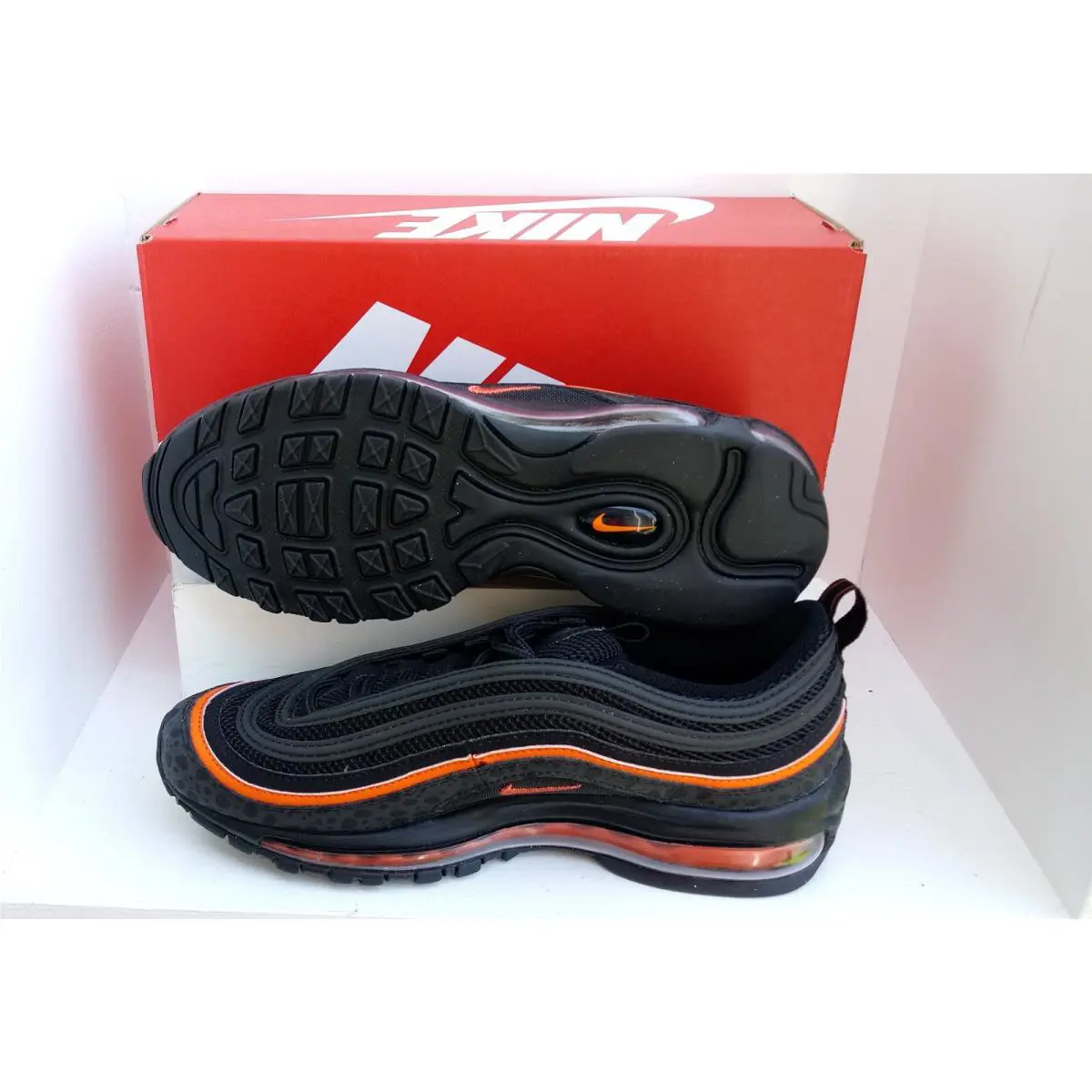 Nike shoes - NIKE AIR MAX 97 GS - DX3088-001 - BLACK/SAFETY ORANGE 3