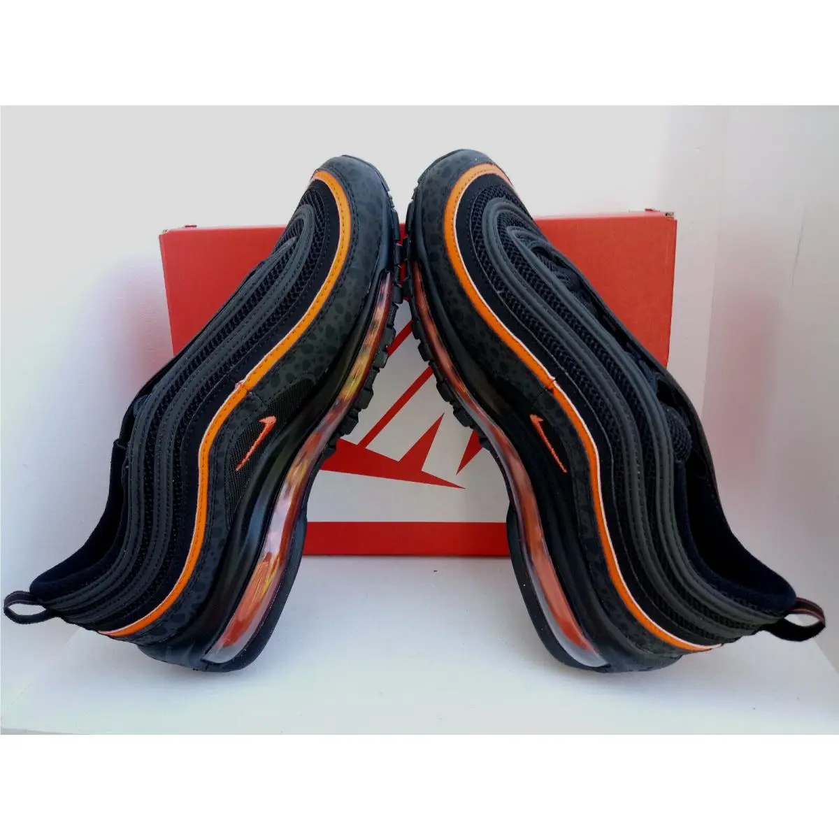 Nike shoes - NIKE AIR MAX 97 GS - DX3088-001 - BLACK/SAFETY ORANGE 4