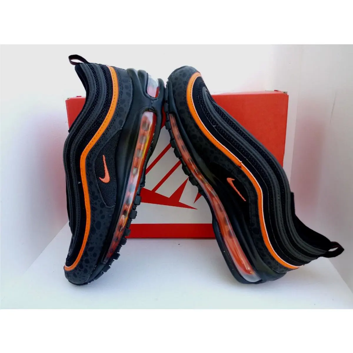 Nike shoes - NIKE AIR MAX 97 GS - DX3088-001 - BLACK/SAFETY ORANGE 12