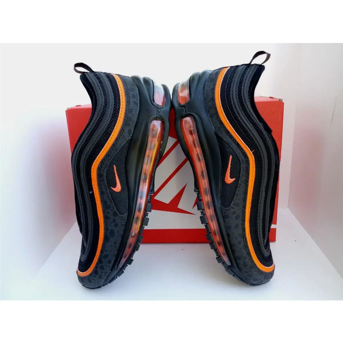 Nike shoes - NIKE AIR MAX 97 GS - DX3088-001 - BLACK/SAFETY ORANGE 18