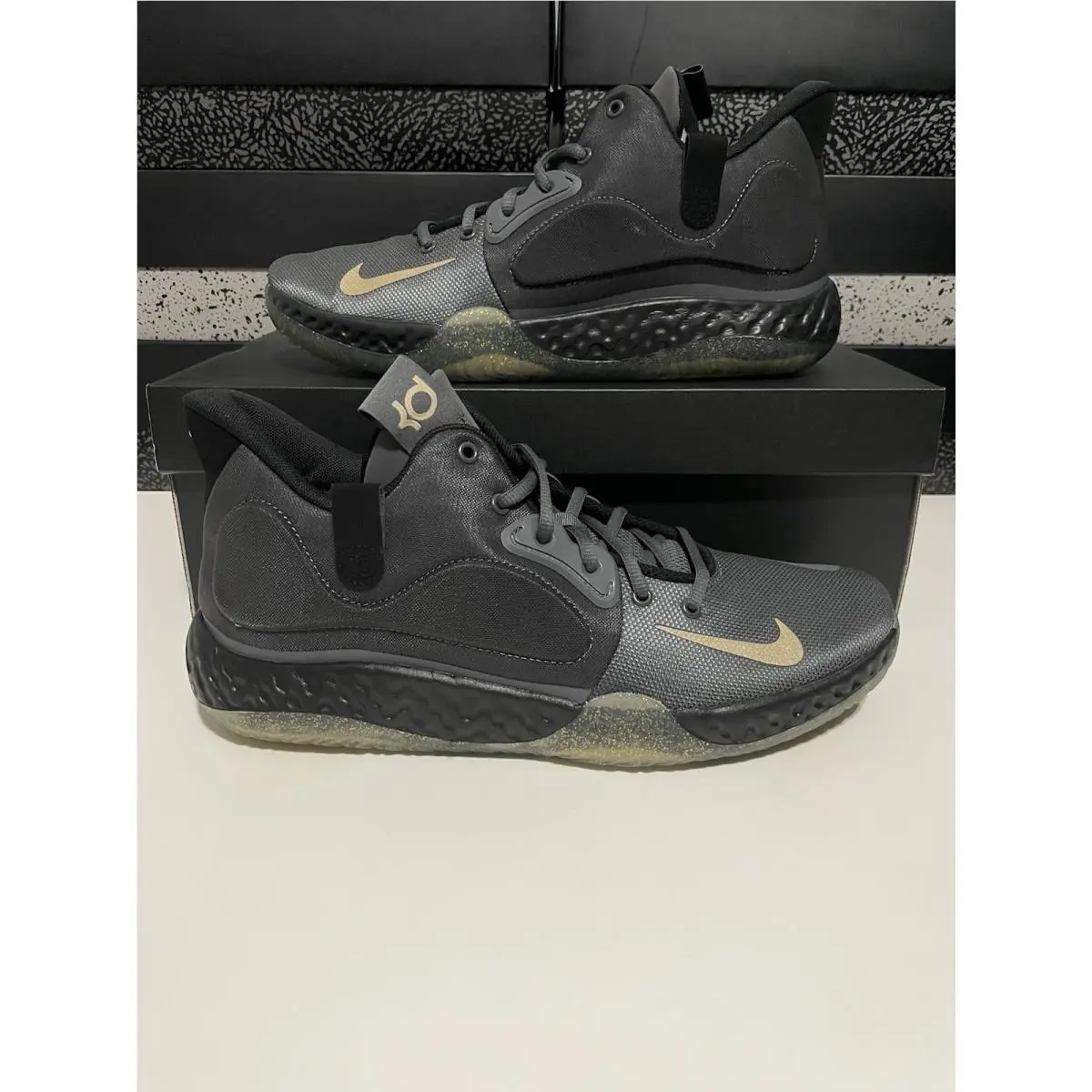 Nike shoes - Nike KD Trey 5 VII - AT1200-003 - Dark Grey/Metallic Gold-Black 6