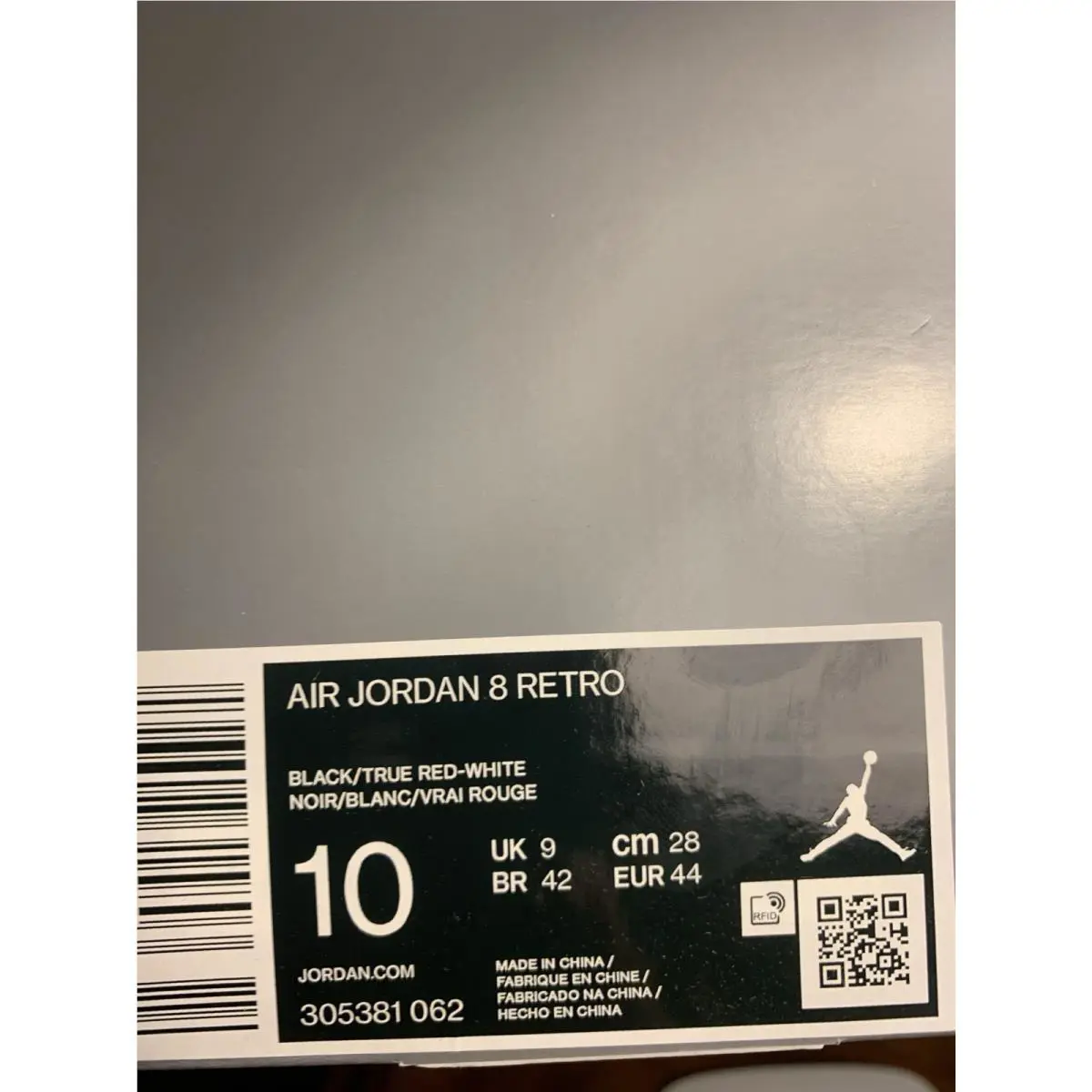 Nike shoes - Air Jordan 8 - Air - 305381-062 - Black, Manufacturer: Black/True Red 0
