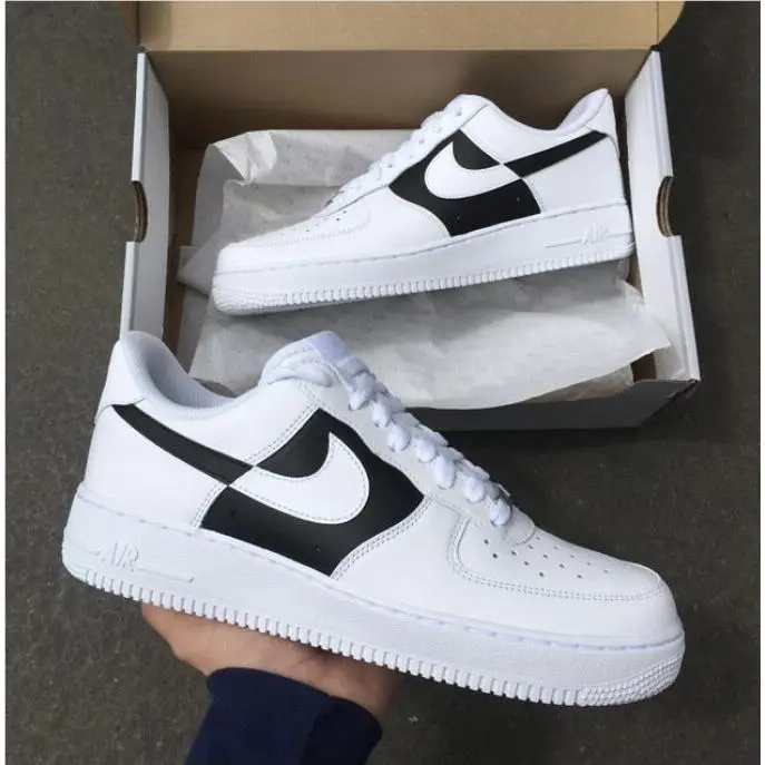Nike shoes - Nike Air Force 1 - Air Force - DD8959-100 - White, Two Tone: Black White 12