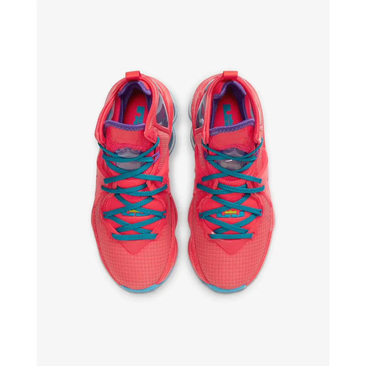 Nike shoes - Nike LeBron XIX (GS) Basketball Shoes - Siren Red/Laser Blue/Psychic Purple/Siren Red 11