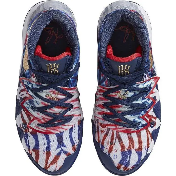 Nike shoes - Blue Void, White, Metallic Gold 2
