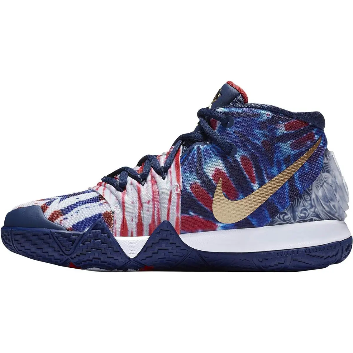 Nike shoes - Blue Void, White, Metallic Gold 3