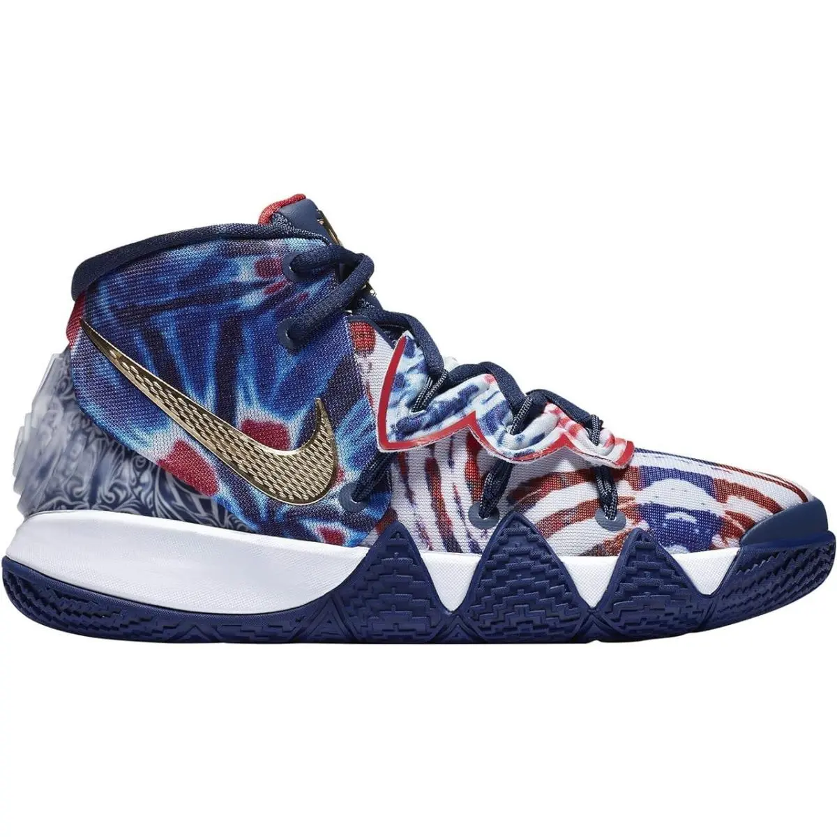 Nike shoes - Blue Void, White, Metallic Gold 7