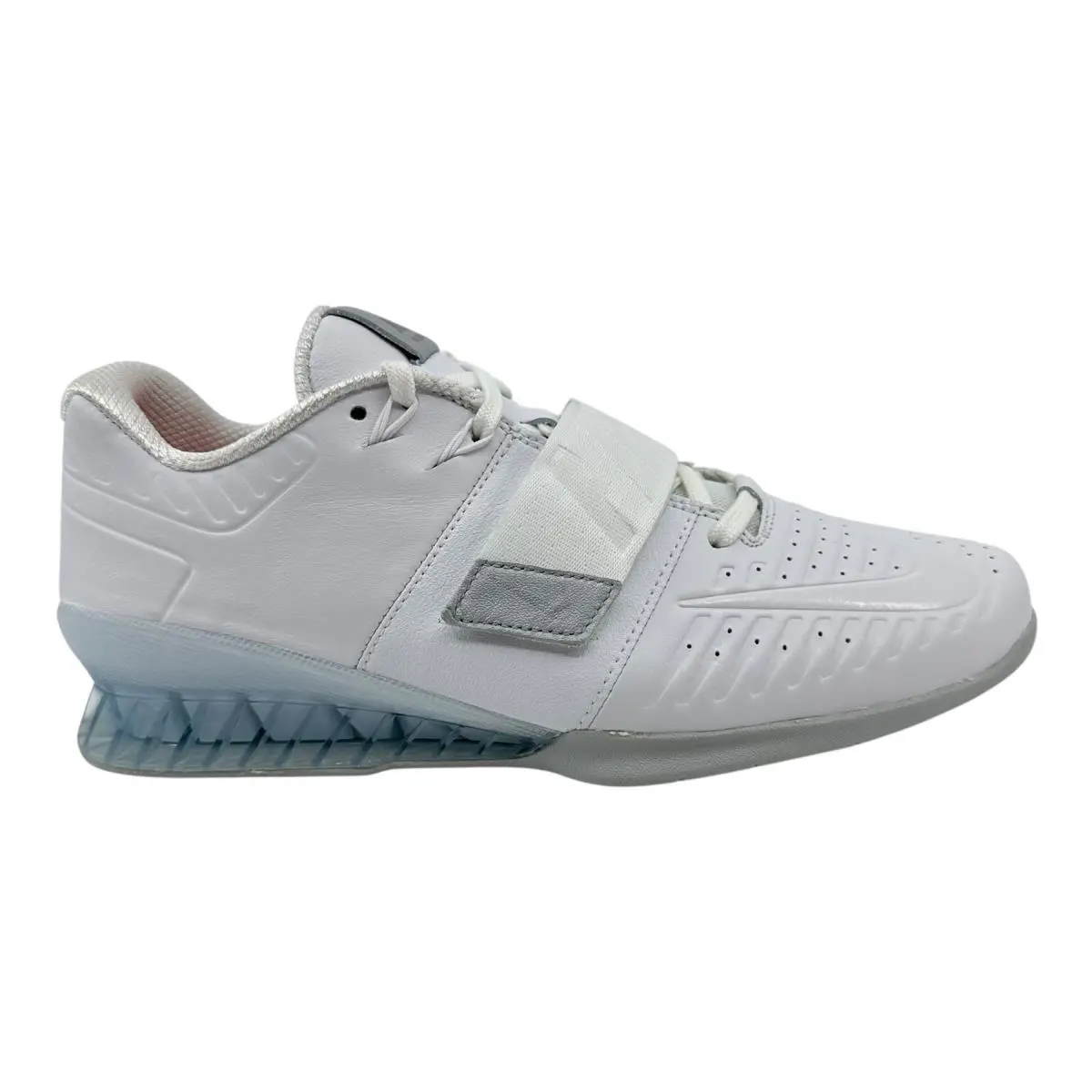 Nike Romaleos 3 XD White Metallic Platinum Mens Athletic Sneaker - White, Manufacturer: White Metallic Platinum