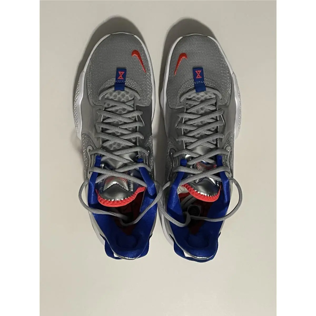 Nike shoes - Nike PG 5 - CW3143-005 - Metallic Silver/Laser Crimson 2