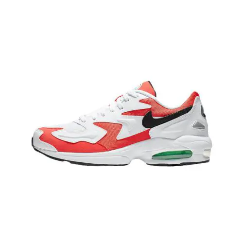 Nike shoes - Air Max 2 Light - Air Max Light - White/Black/Habanero Red/Cool Grey 5