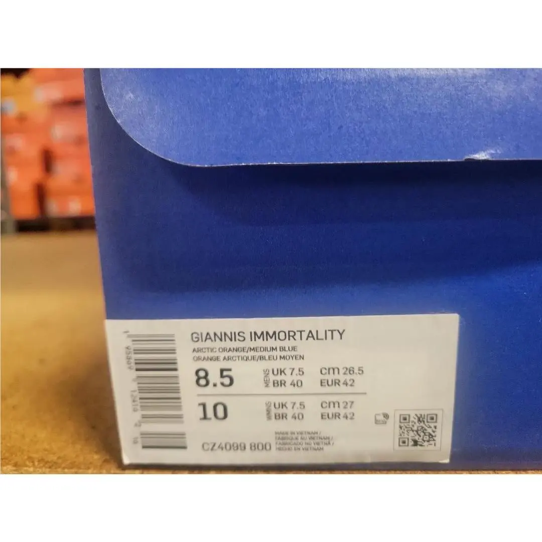 Nike shoes - Nike Giannis Immortality - Giannis Immortality - CZ4099 800 - Artic Orange Medium Blue