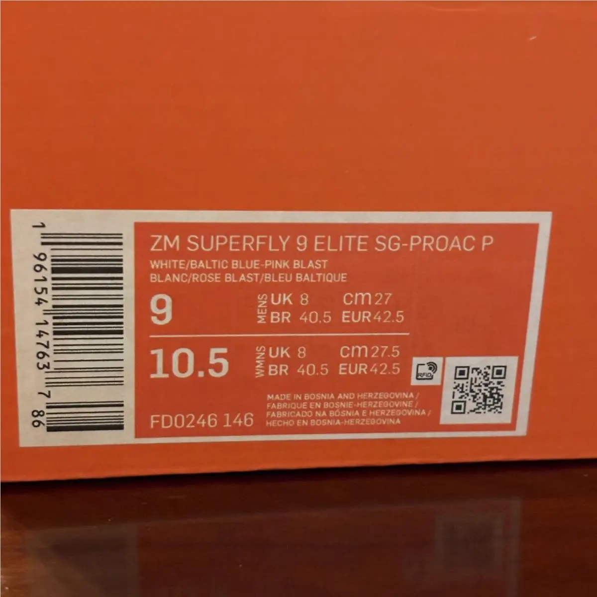 Nike shoes - Mercurial Superfly 9 SG - Mercurial Superfly - FD0246-146 - White 14