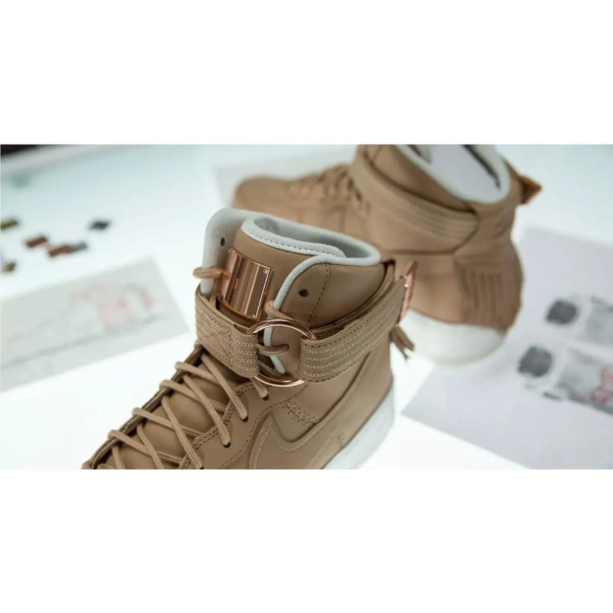 Nike shoes - Nike Air Force 1 High - 919473-200 - Beige 4