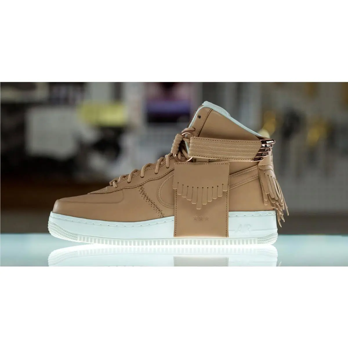 Nike shoes - Nike Air Force 1 High - 919473-200 - Beige 3