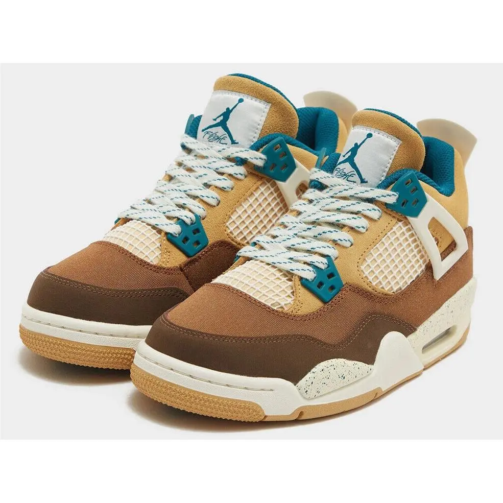 Nike shoes - Air Jordan 4 Retro - Air Retro - FB2214 200 - Cacao Wow/Geode Teal/Ale Brown/Twine/Sail/Luminous Green 2