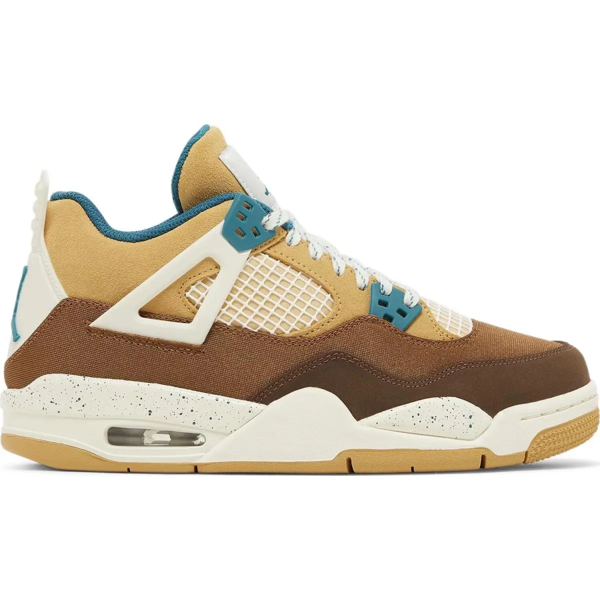 Nike shoes - Air Jordan 4 Retro - Air Retro - FB2214 200 - Cacao Wow/Geode Teal/Ale Brown/Twine/Sail/Luminous Green 1