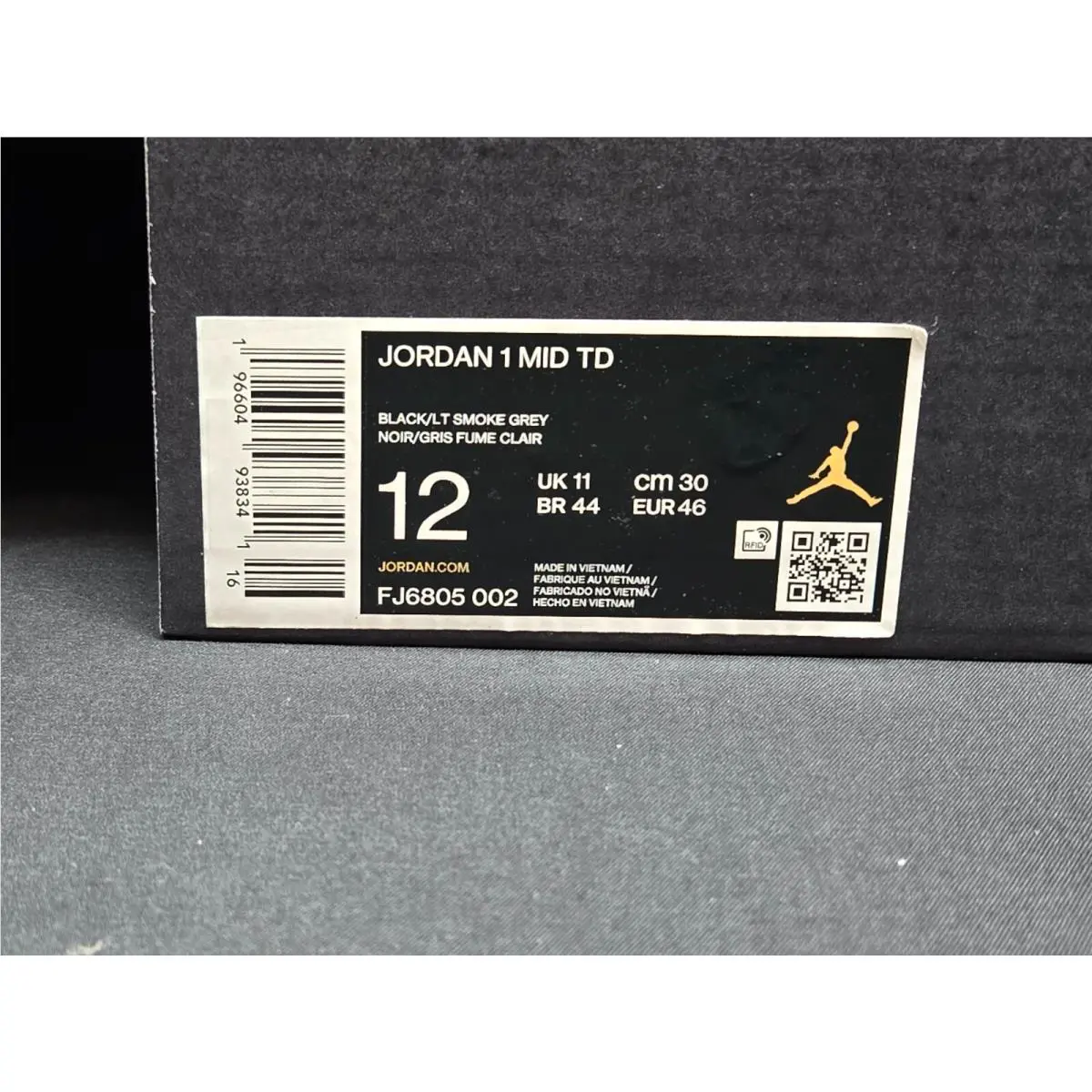 Nike shoes - Nike Air Jordan 1 - Air - FJ6805-002 - Black 9