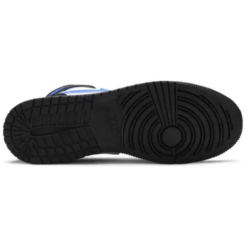 Nike shoes - retro 1 Mid - retro Mid - 554725 140 - White/Racer Blue/Black 3
