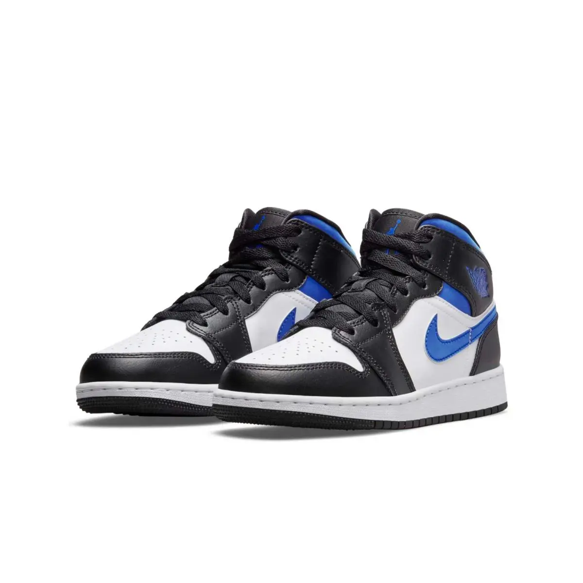Nike shoes - retro 1 Mid - retro Mid - 554725 140 - White/Racer Blue/Black 6
